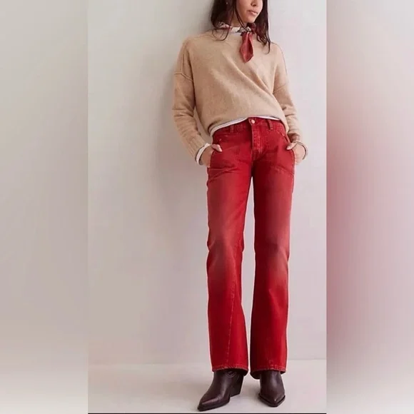 We the Free Low-Rise Boot-Cut Carnivale Jeans, size 29 NWT, 30 Like New - Picture 2 of 16